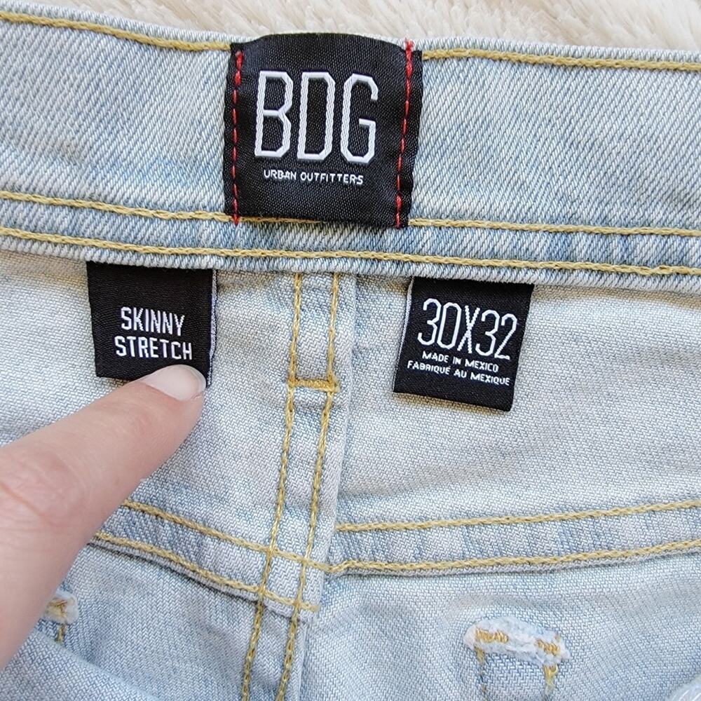 BDG Mens 30x32 Distressed Skinny Stretch Jeans - Picture 5 of 5